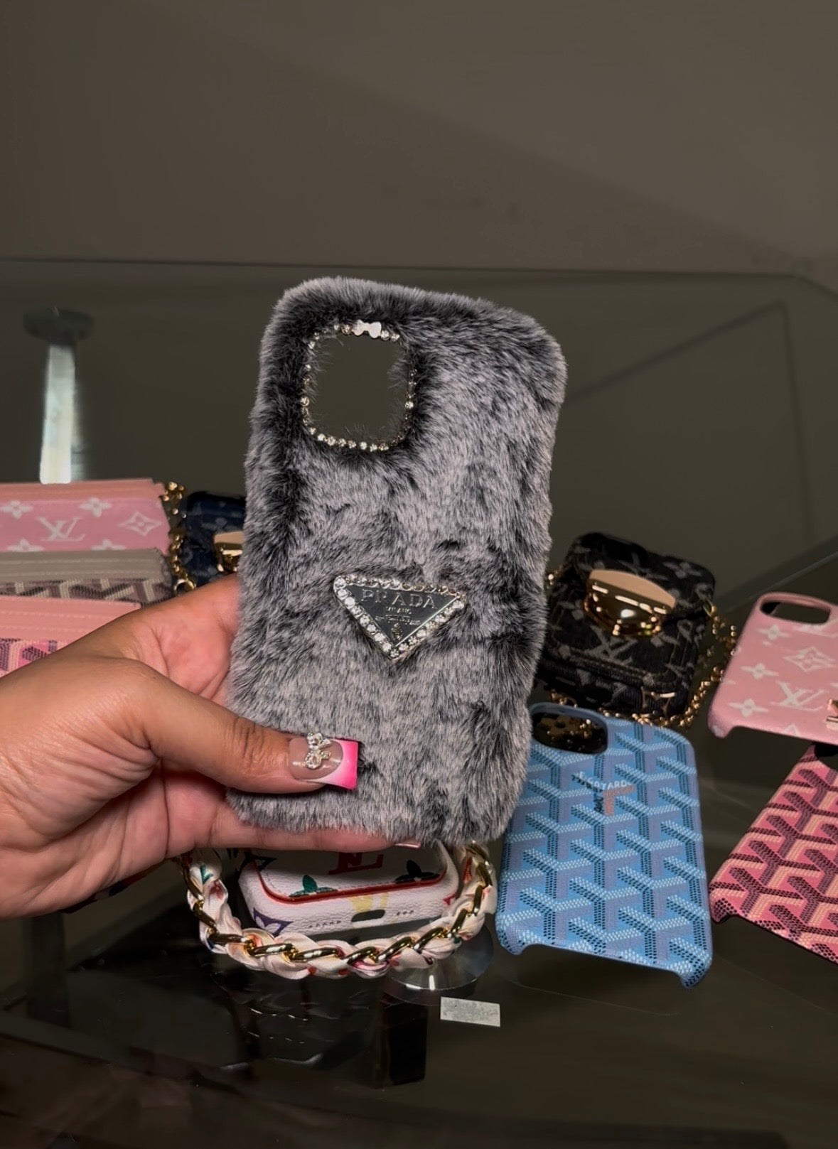 Grey Fur Phone case
