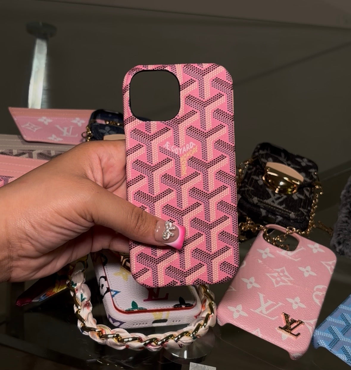 Pink Goyard Phone case