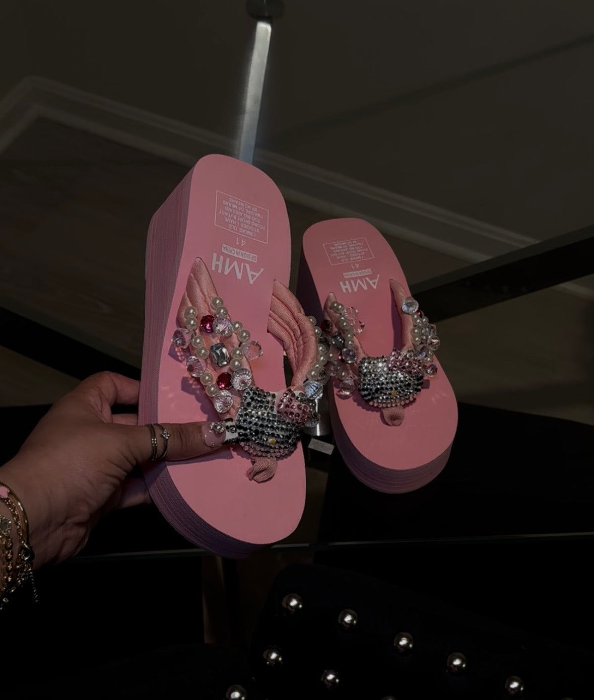 Pink Hellokitty Wedges